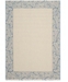 Safavieh Courtyard Natural and Blue 4' x 5'7" Area Rug